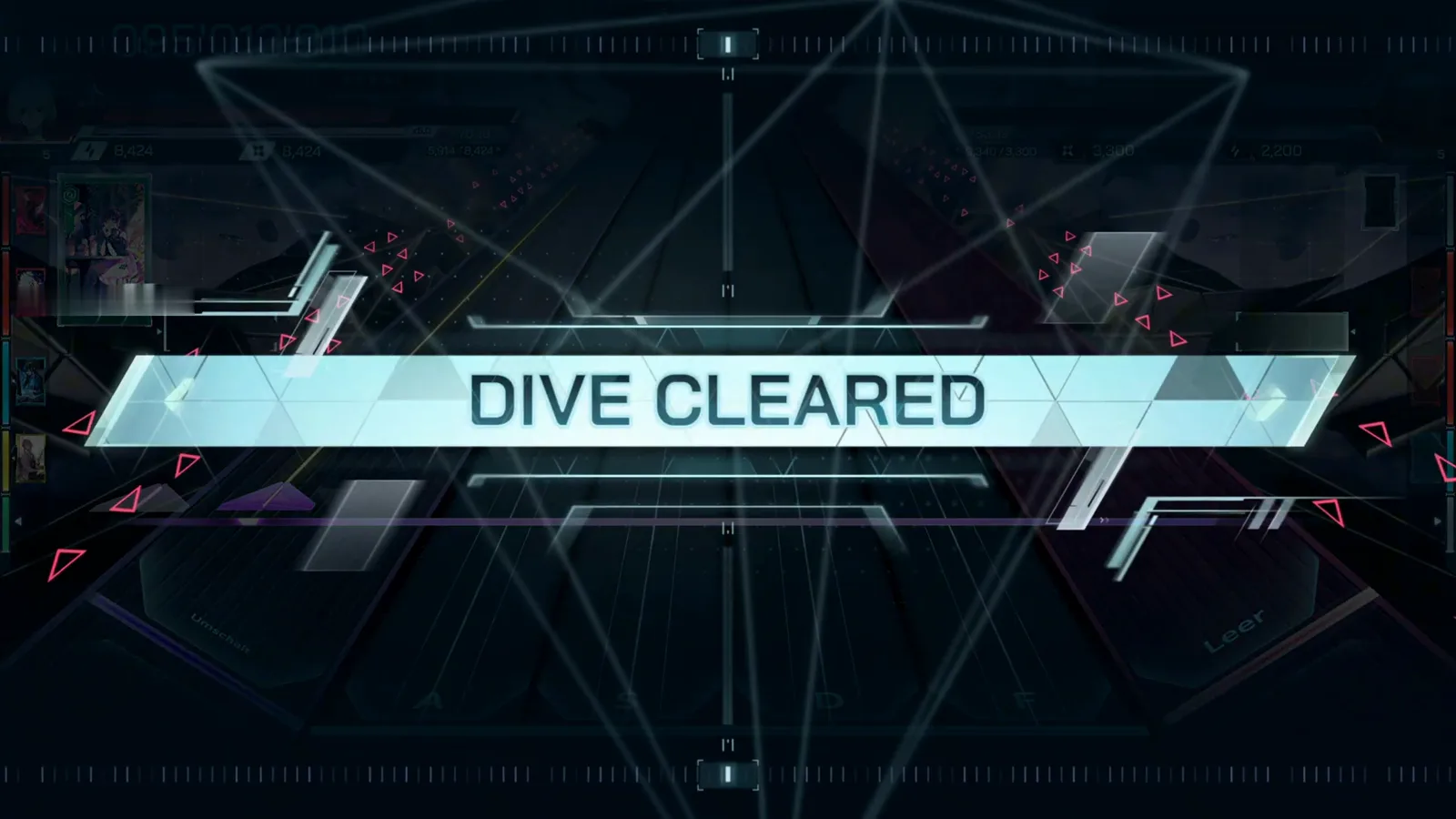 DIVE CLEARED In Falsus Altered Edge DIVE CLEARED banner stretching over the emptied ULT 9 highway with the HUD score frozen at 095'013'910