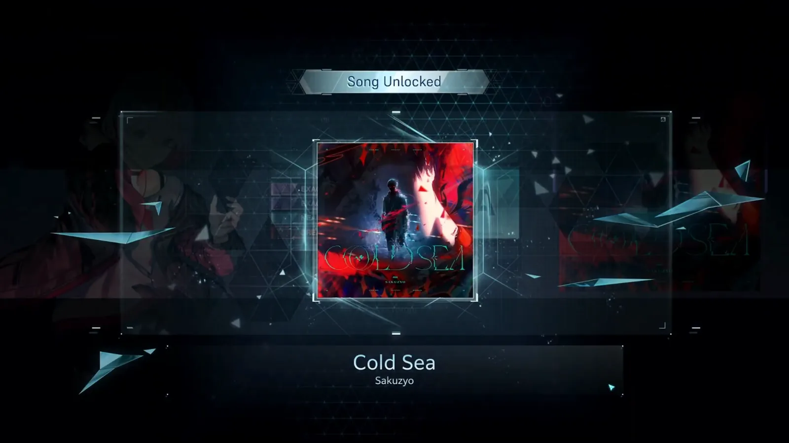 Song Unlocked banner over the Cold Sea jacket art in In Falsus closing out the ULT 10 clear capture