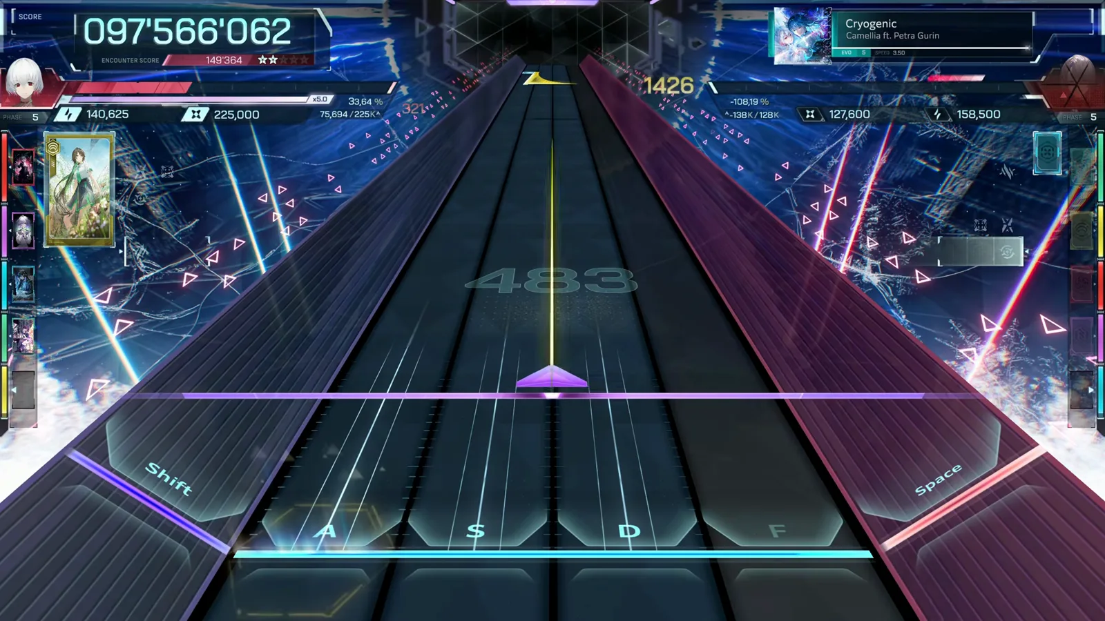 Endgame stream pouring down every lane as EXACT tags string along the line on Cryogenic EVO 5 in In Falsus