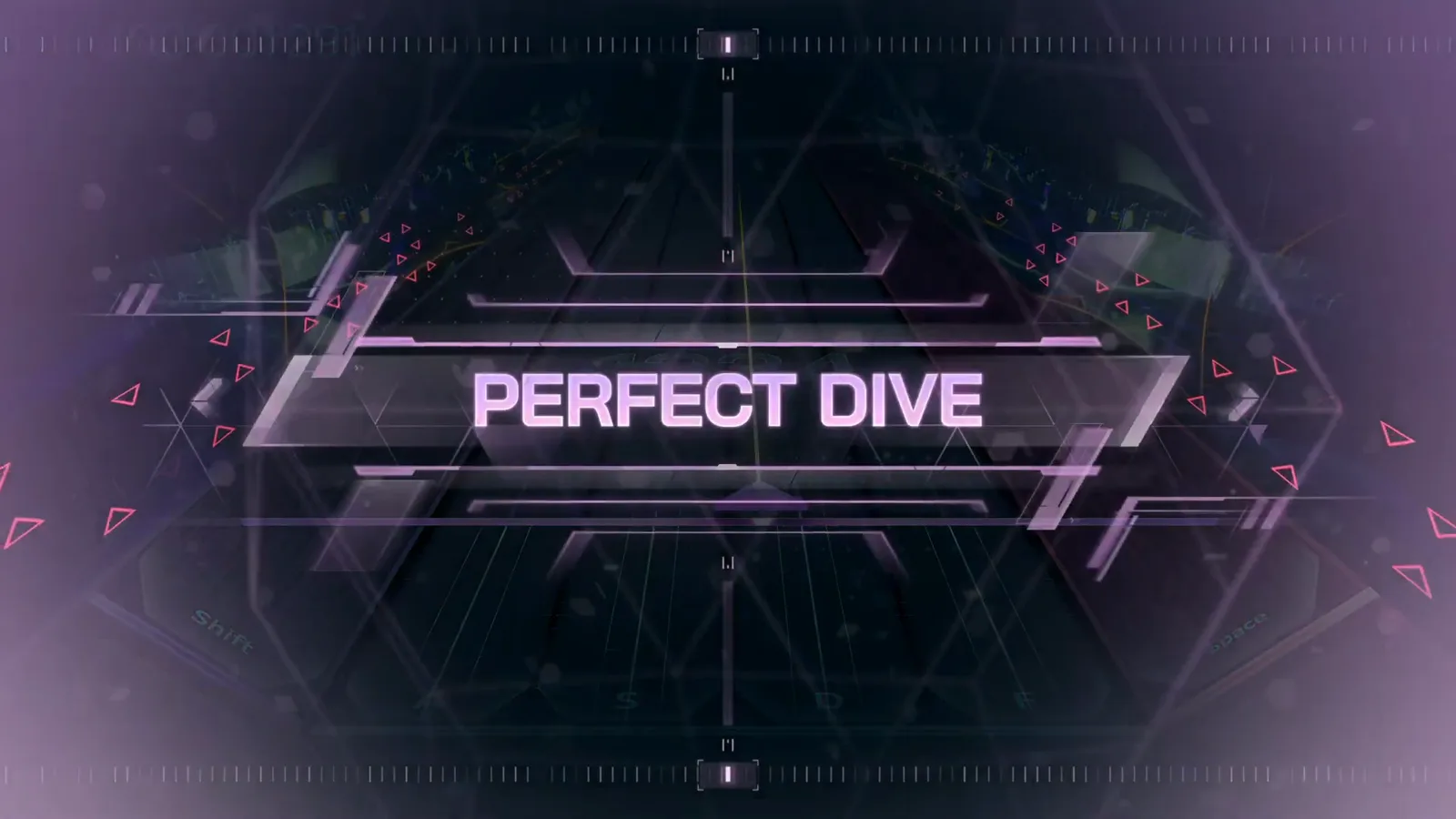In Falsus Lights Out ULT opening beams at 000'585'717 as twin purple and cyan beams cross the judgement line in PHASE 1