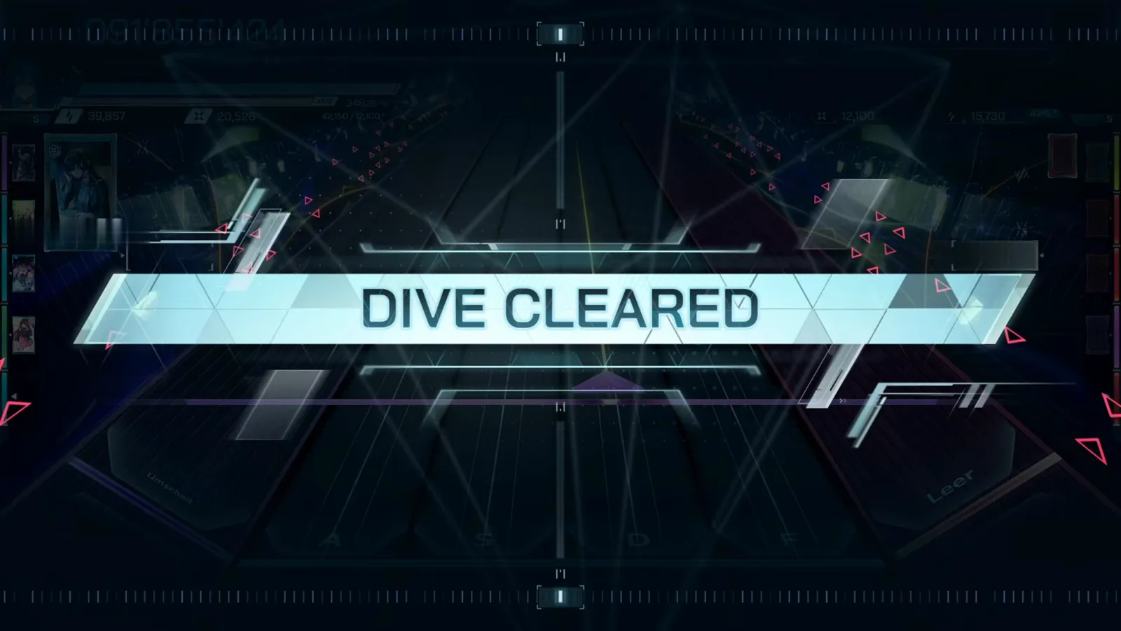 In Falsus DIVE CLEARED banner over the darkened Lights Out ULT highway with the HUD frozen at 091'855'424