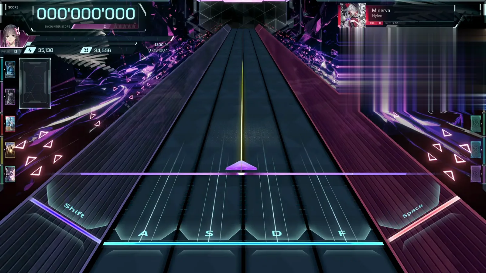 The empty highway at zero The empty Minerva FBD 11 highway in In Falsus waits at 000'000'000: FBD 11 at SPEED 4.80, gauge 0/13,100★