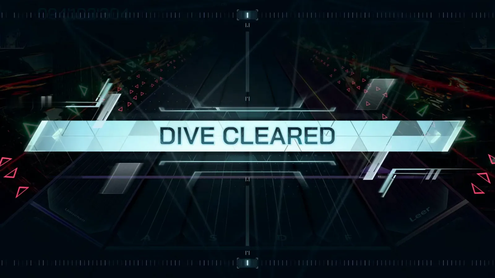 The DIVE CLEARED banner stretches across the darkened In Falsus highway after the Moonsliders ULT 10 sightread survives to the end, its score counter settled at 094'103'304