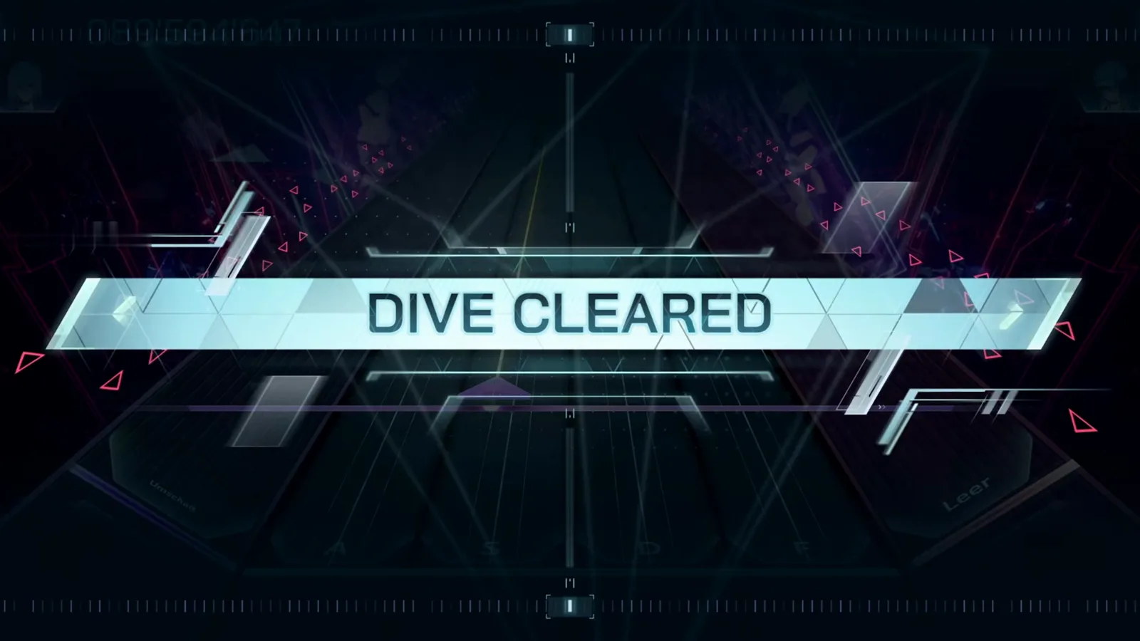 In Falsusの暗くなったハイウェイにDIVE CLEAREDバナーが横たわり、Noct Idea ULT 10のランが曲の終わりまで生き延びたことを告げる