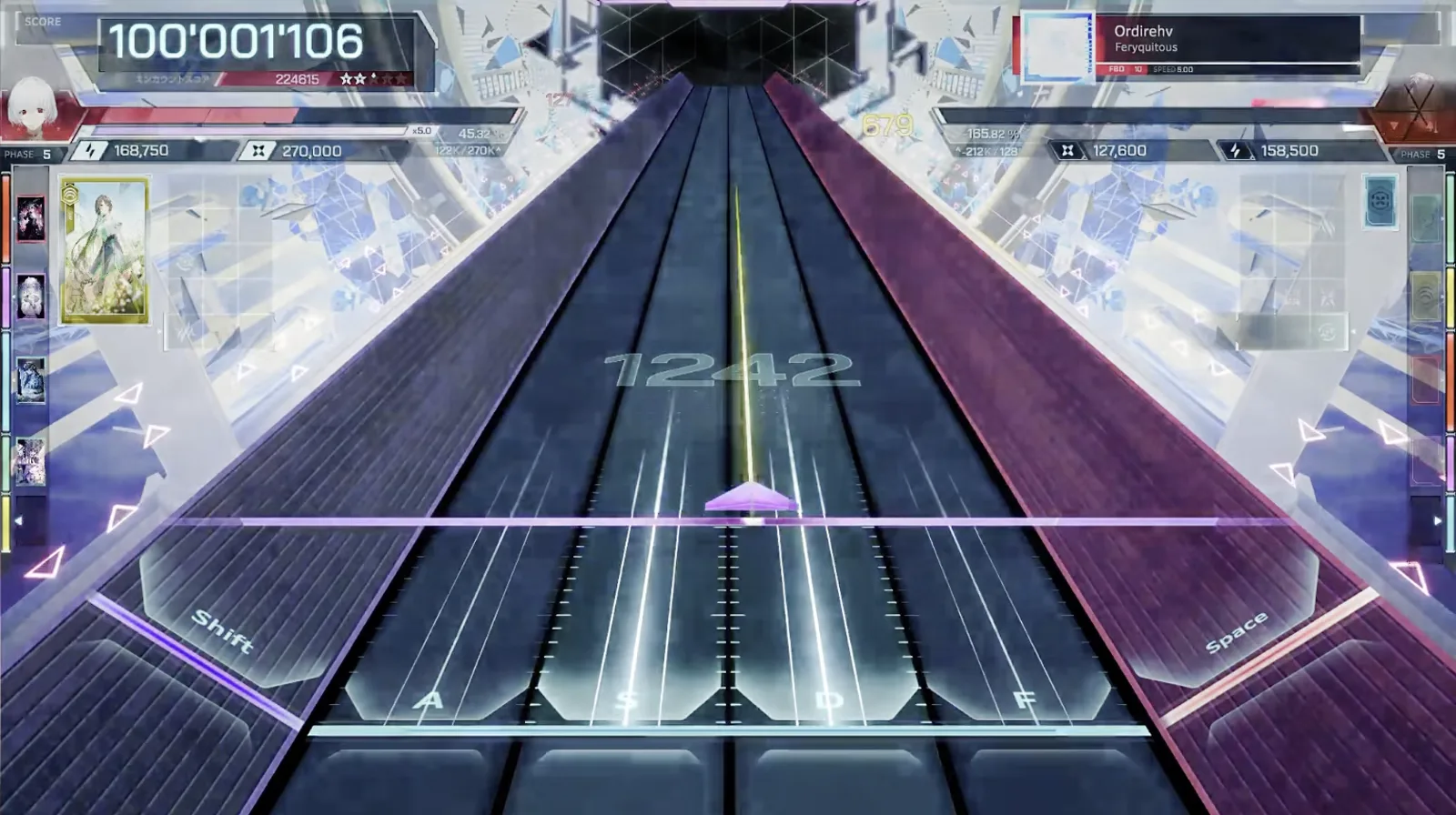 The final 1242 Faint 1242 chain counter printed across the Ordirehv FBD 10 highway in In Falsus as the final note lands