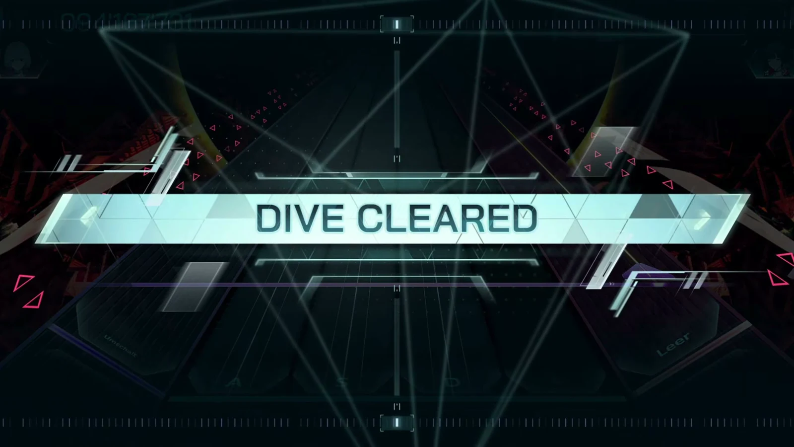 DIVE CLEARED banner over the settled counter 094'167'731 at the end of PhylaXron EVO 9 in In Falsus