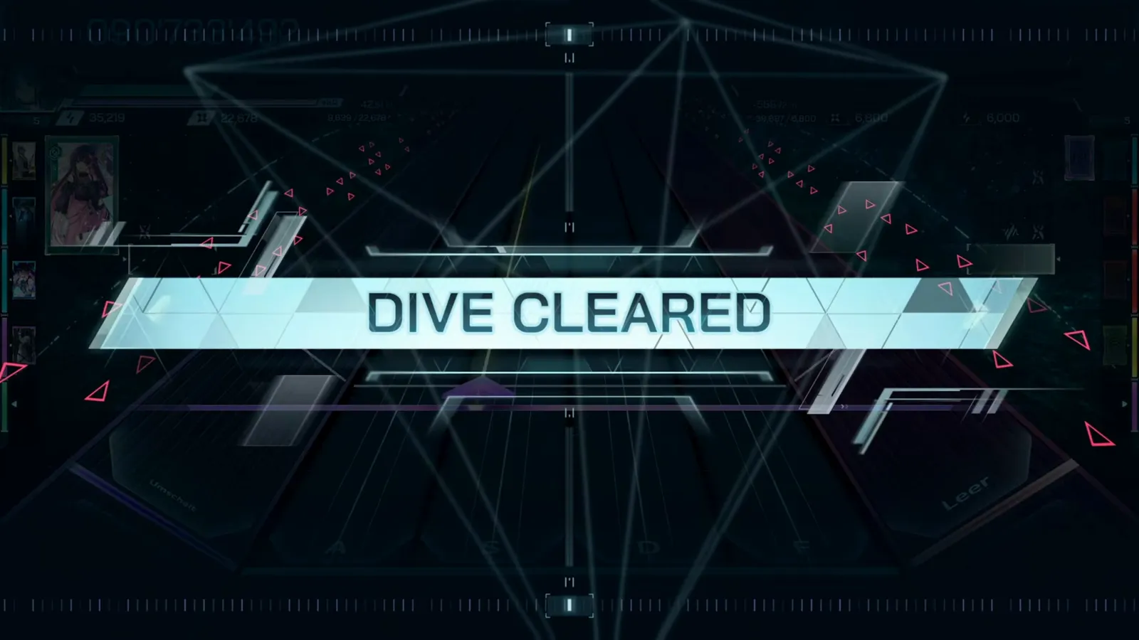 In Falsus DIVE CLEARED banner over the emptied highway after the Primeval Texture FBD 10 dive freezes at 090'733'492