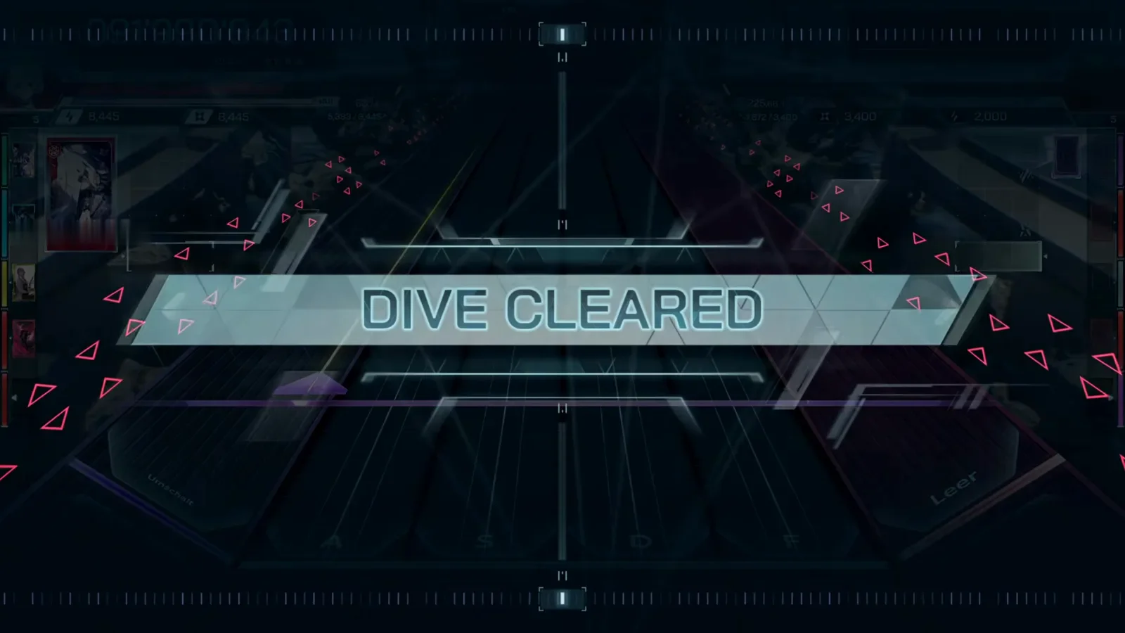 DIVE CLEARED banner In Falsus Transparency FBD 10 DIVE CLEARED banner over the emptied highway with the in-play score frozen at 091'990'843